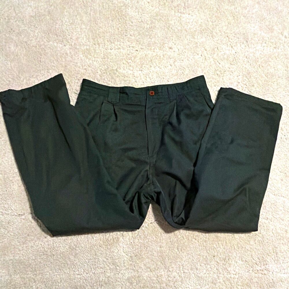 Torras Spain Luxury Casual Green Cotton Pants Chinos EU 50 US 34 Drop 6 Mens
